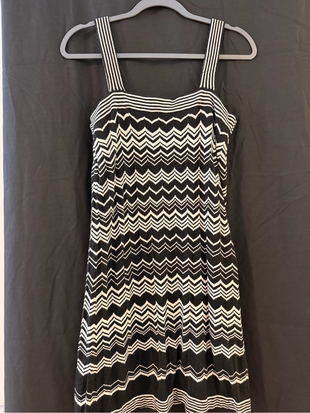 Missoni Black & White Chevron Knit Sundress